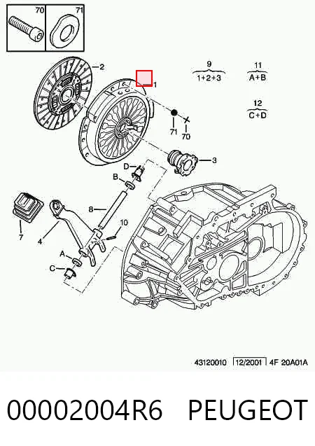 Нажимной диск сцепления на Peugeot Boxer I 230L