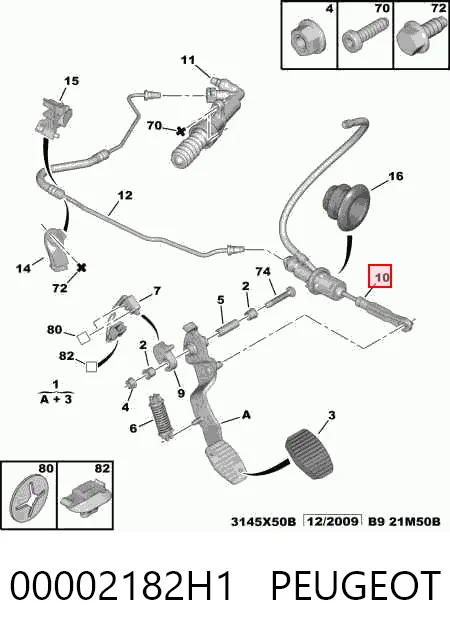  Главный цилиндр сцепления Citroen Berlingo 