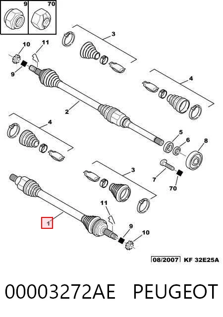 Привод передний левый GKN-Spidan 0021043 цена, от 64.50 USD