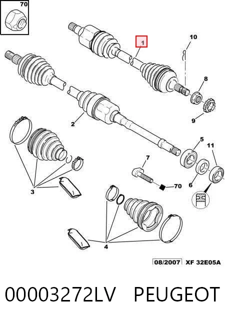 Купить BB1311 Posterparts Привод в сборе левый