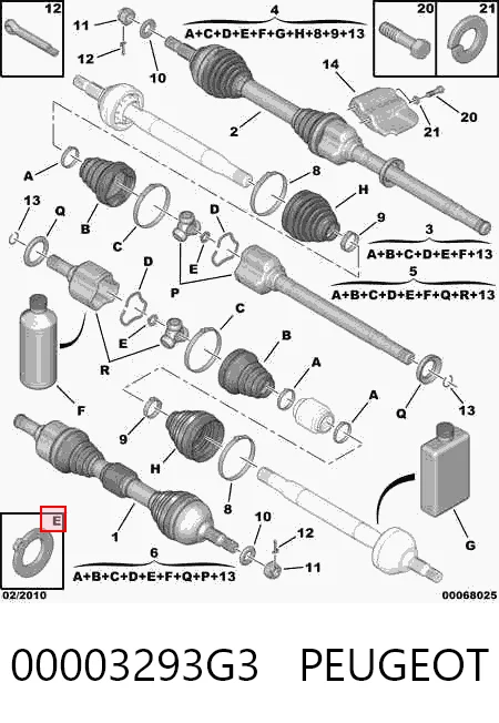 Пыльник шарнира привода на Mitsubishi Outlander II XL CWW