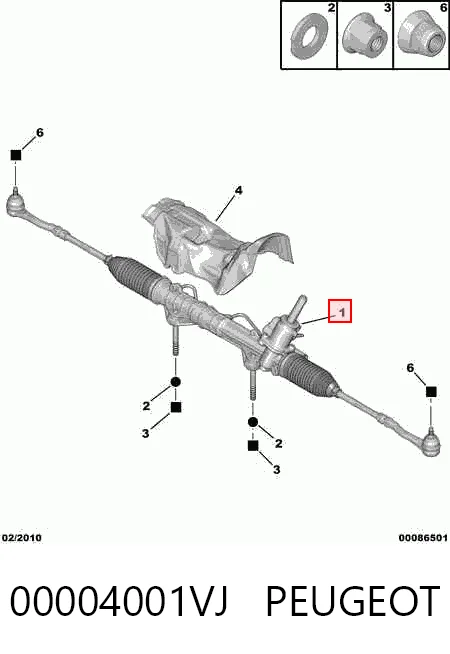 Реечный рулевой механизм Citroen C4 II хэтчбек (B7) (2010 - 2026) цена, от 234.71 USD