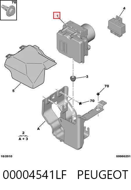 Купить Блок АБС Пежо 308 I 4A, 4C