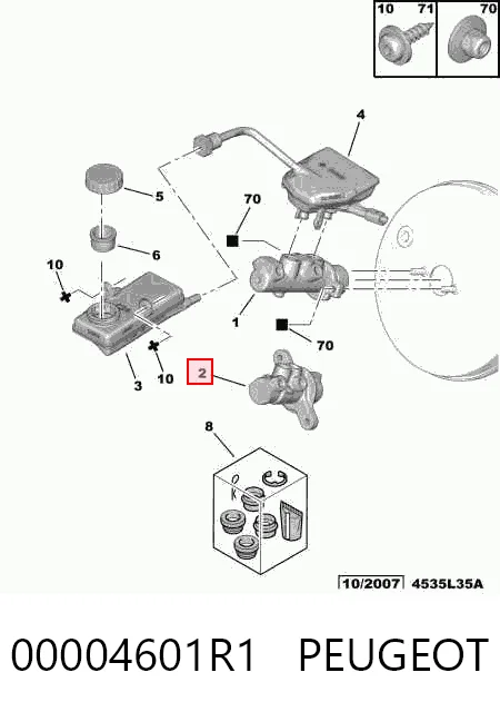 Главный тормозной цилиндр 204123746 Bosch