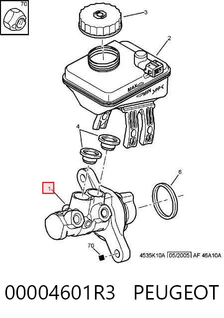Главный тормозной цилиндр 204123667 Bosch