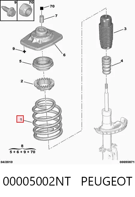 Пружина амортизатора передняя Maxgear 601092D цена, от 57.28 USD