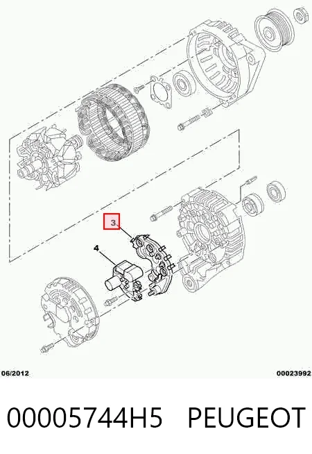 593526 VALEO Выпрямитель генератора