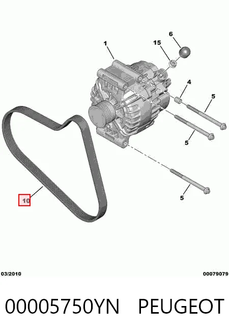 Поликлиновый ремень на Mini Cooper  R56