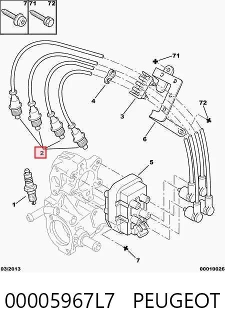 Провода высоковольтные на Citroen Berlingo  M