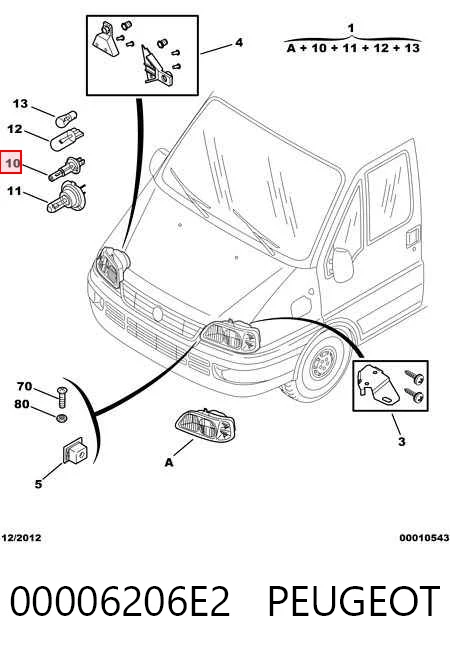 Правая фара 5704100E Polcar