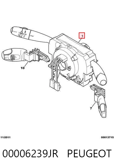 Переключатели подрулевые Peugeot 206 хэтчбек (2A/C) (1998 - 2008) цена, от 540.93 USD