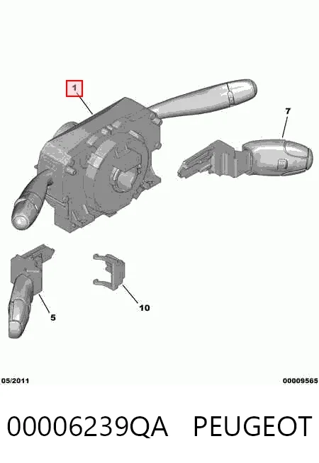  Подрулевой переключатель Citroen C8 