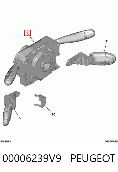  Подрулевой переключатель Peugeot 206 