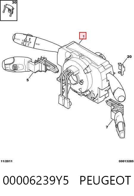Переключатели подрулевые Citroen C8 минивэн (EA, EB) (2002 - 2008) цена, от 19.77 USD