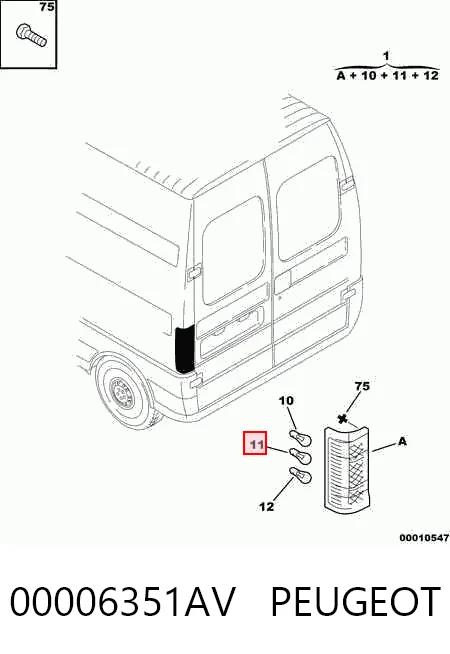  Задний фонарь Peugeot Boxer 2