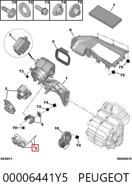 Реле отопителя Peugeot 807 минивэн (E) (2002 - 2010) цена, от 76.92 USD