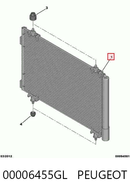 Конденсатор кондиционера Polcar AC554000P цена, от 74.40 USD