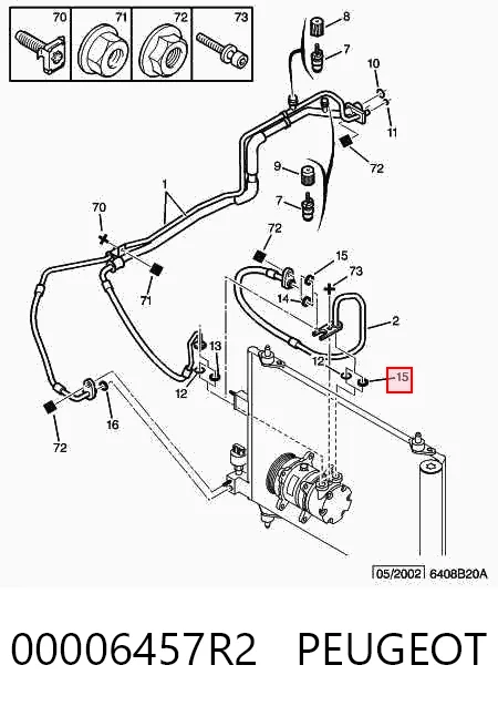 Уплотнительное кольцо трубки кондиционера MB276214 Chrysler