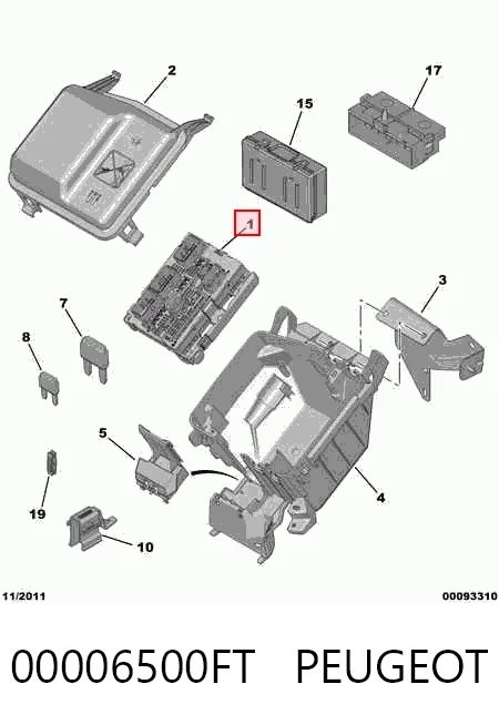 Коробка предохранителей Peugeot Partner Tepee минивэн (2008 - 2018) цена, от 132.65 USD