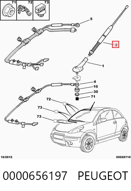  Антенна Peugeot Partner 1