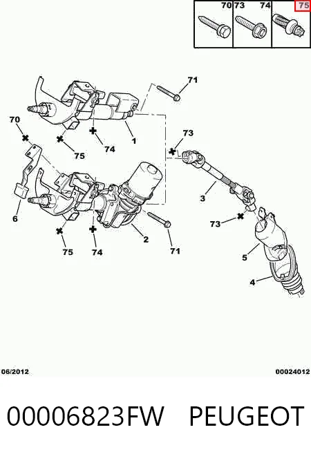 00006823FW Peugeot/Citroen