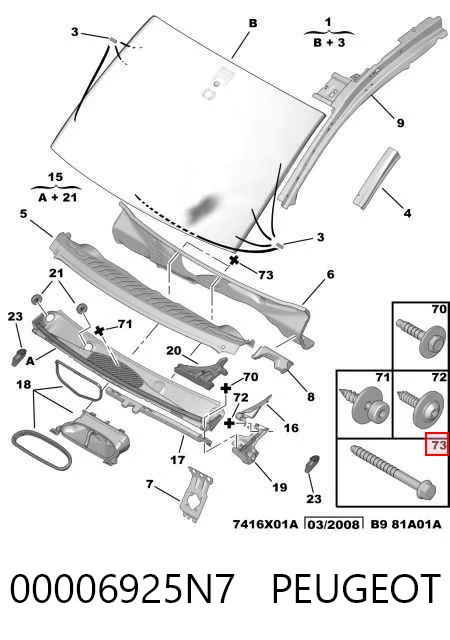 00006925N7 Peugeot/Citroen