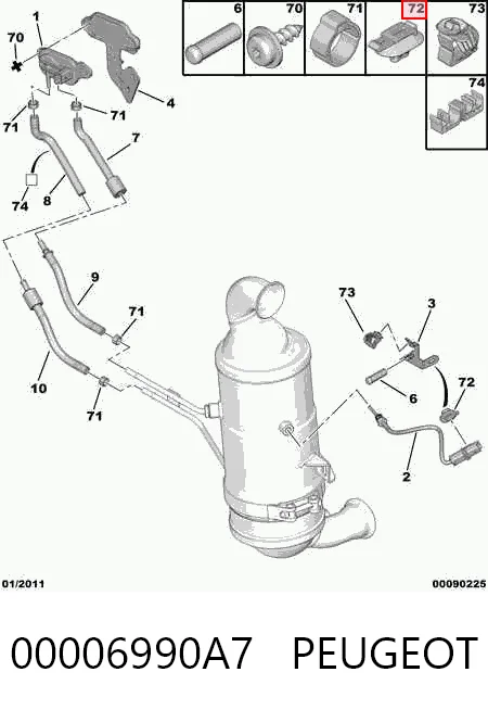 00006990A7 Peugeot/Citroen
