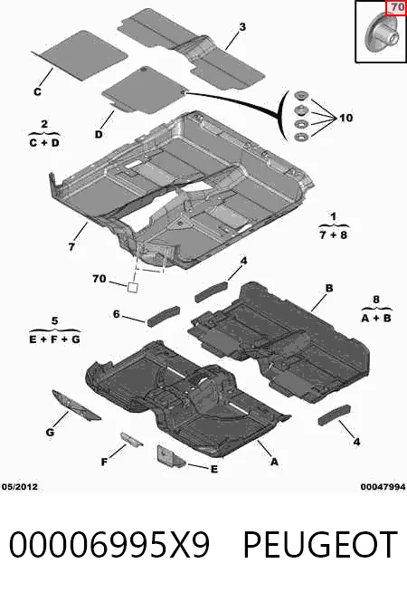 Пистон крепления подкрылок BK80502 Breckner