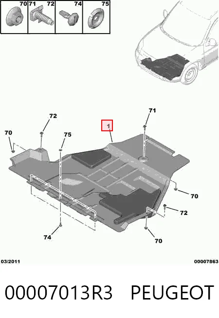 CVR98430 Magneti Marelli Защита картера двигателя