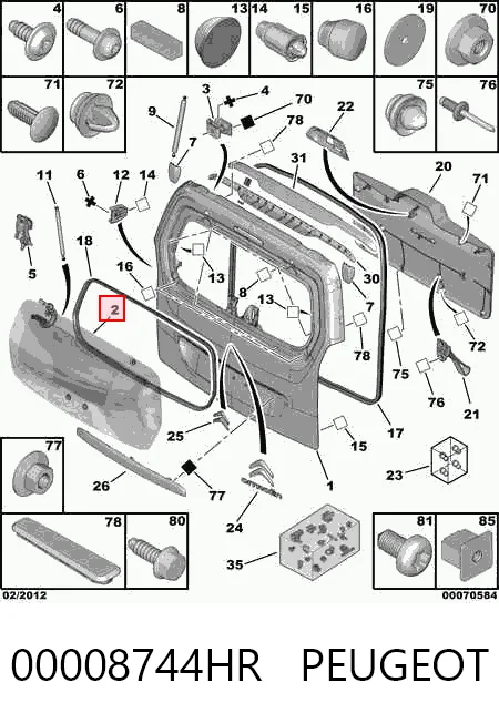 AB12117A Sekurit Стекло двери задка