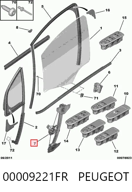 Стеклоподъемник передней двери Magneti Marelli AC1103