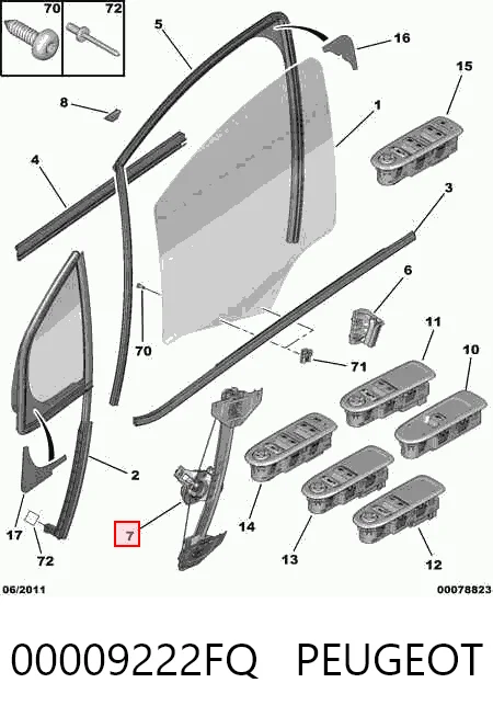 Механизм стеклоподъемника двери передней, правой Magneti Marelli AC1104