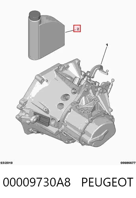 Масло трансмиссии PEUGEOT 00009730A8