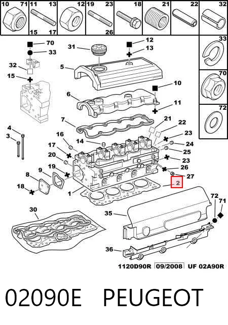 Прокладка головки блока цилиндров Iveco 99460983