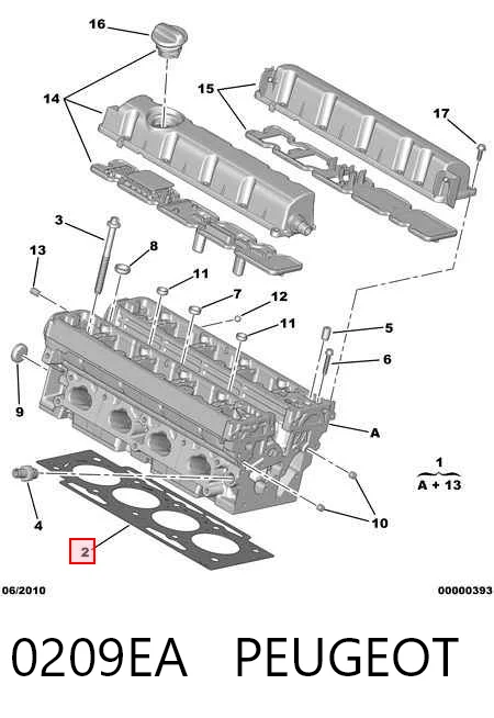 Купить Прокладка ГБЦ Ситроен С4 PICASSO I UD