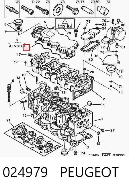 Прокладка крышки двигателя Citroen Jumper фургон (230L) (1994 - 2002) цена, от 6.01 USD