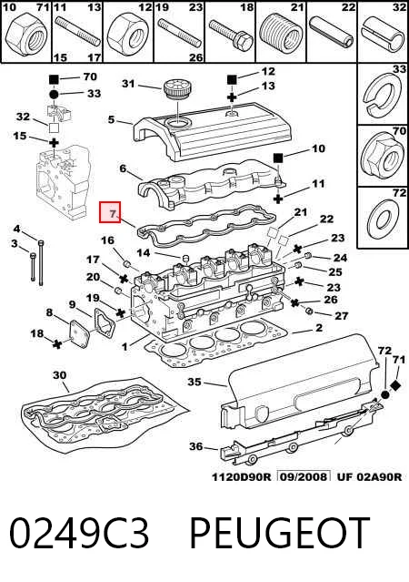 Прокладка крышки двигателя Iveco 99462588 цена, от 6.65 USD