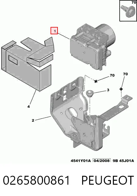  Блок АБС Citroen Berlingo 