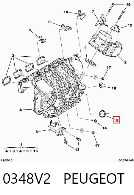 Прокладка всасывающего коллектора Mitsubishi Lancer X седан (CY_A, CZ_A) (2007 - 2026) цена, от 7.02 USD