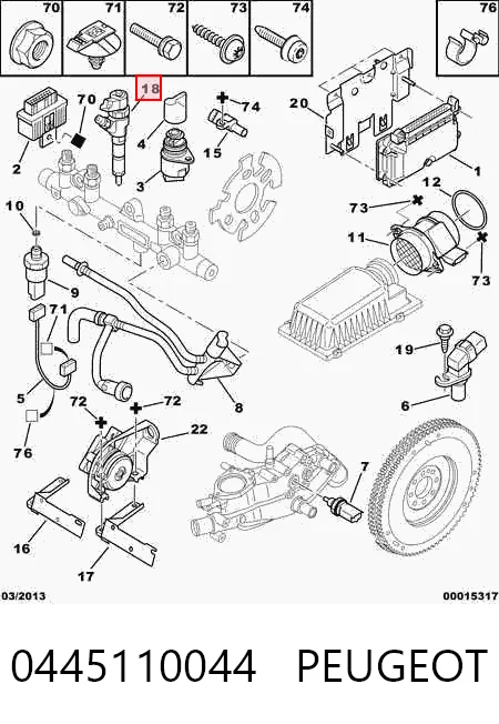 Топливные форсунки 9456182480 Fiat/Alfa/Lancia