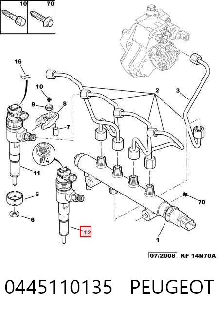 Купить 986435085 Bosch Клапанная форсунка