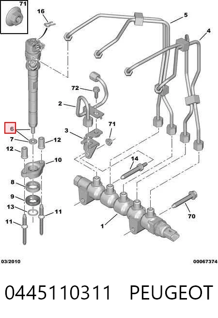 Купить 986435146 Bosch Клапанная форсунка