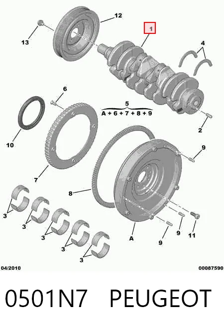 Купить 55200307 Iveco Коленвал