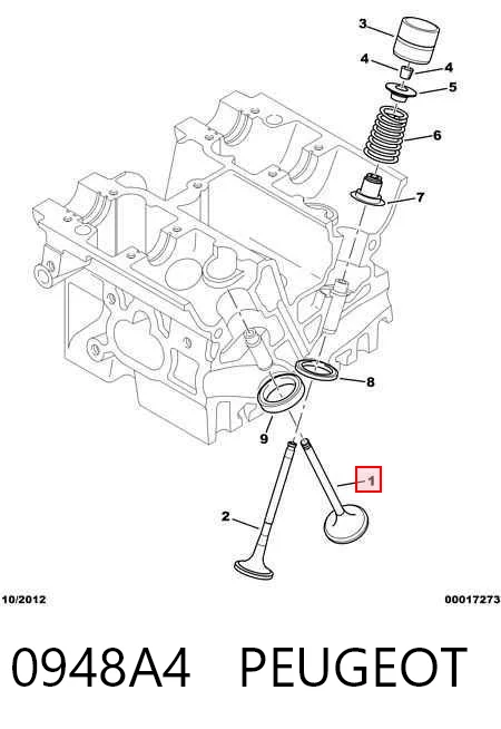 Купить V991773 BGA Впускной клапан