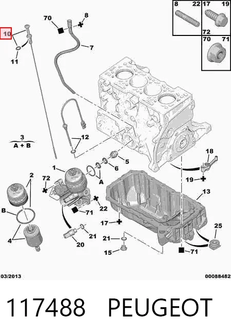 117488 Peugeot/Citroen Щуп уровня масла