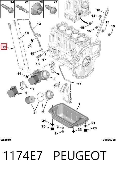 1174E7 Peugeot/Citroen Щуп уровня масла