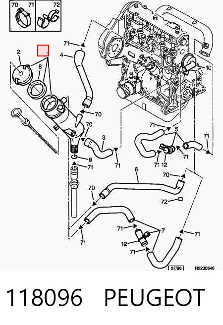 118096 Peugeot/Citroen Крышка масляной горловины