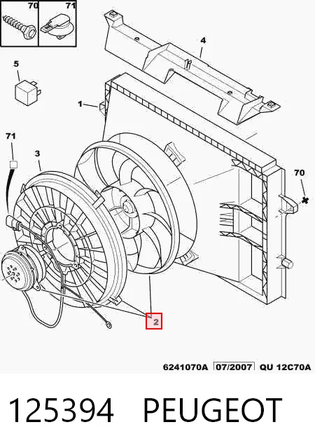 Электровентилятор охлаждения в сборе Citroen Jumpy I бортовая платформа (BU) (1999 - 2006) цена, от 71.17 USD