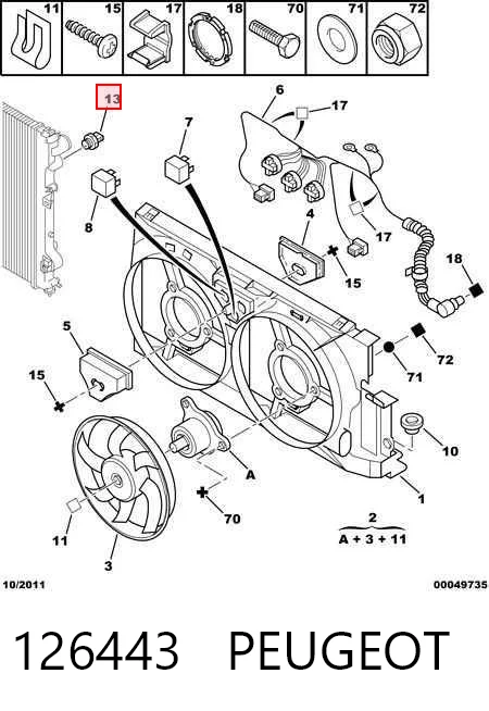  Датчик включения вентилятора Peugeot Expert 