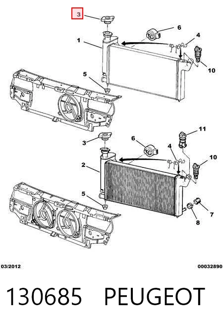 Пробка расширительного бачка Polcar A8001